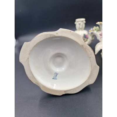 Dresden porcelain candlestick