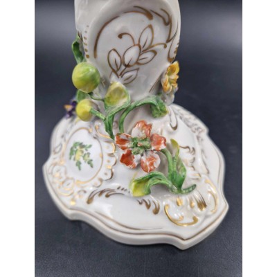 Dresden porcelain candlestick