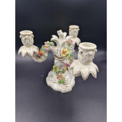 Dresden porcelain candlestick