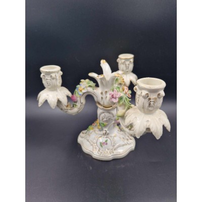 Dresden porcelain candlestick