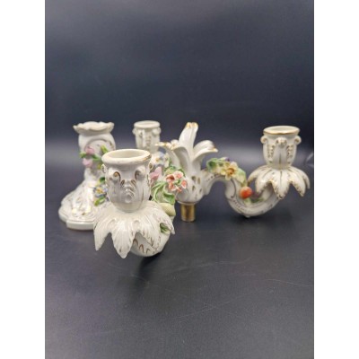 Dresden porcelain candlestick