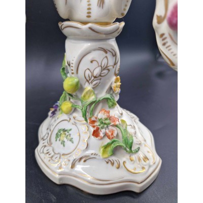Dresden porcelain candlestick
