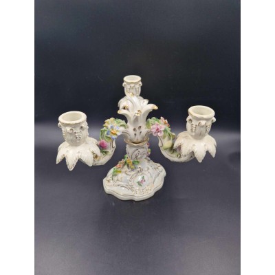 Dresden porcelain candlestick