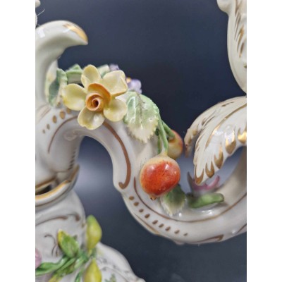 Dresden porcelain candlestick
