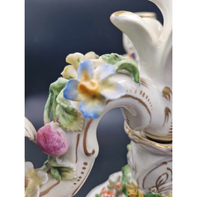 Dresden porcelain candlestick