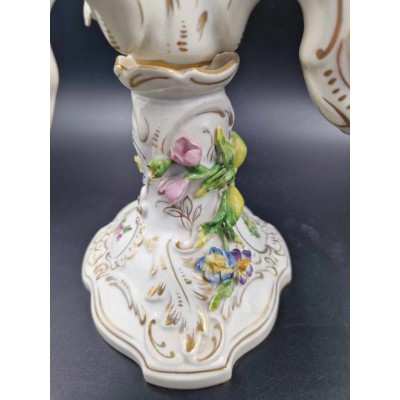 Dresden porcelain candlestick