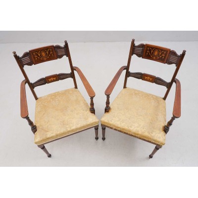 Empire style armchairs