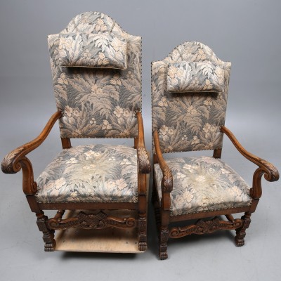 Baroque style armchairs