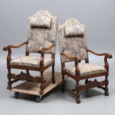 Baroque style armchairs