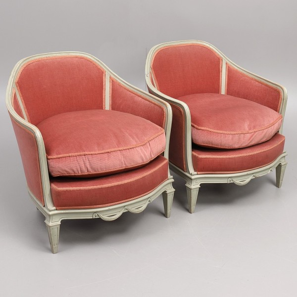 Louis XVI style armchairs