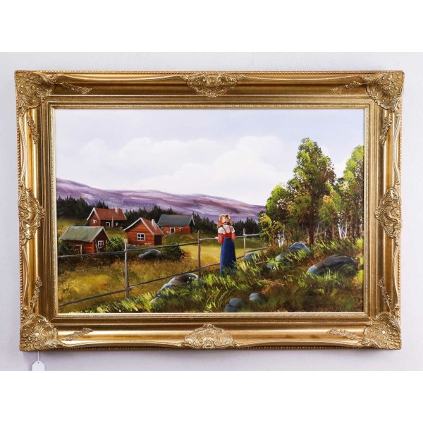 Painting with Scandinavian motif