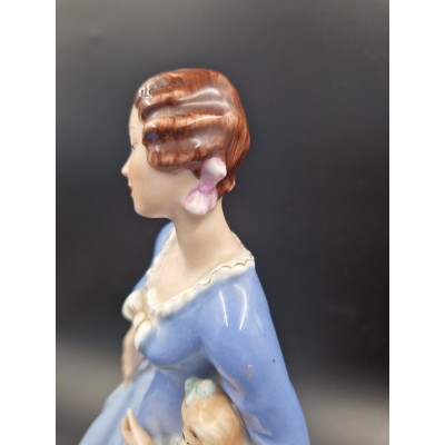Lady with Puppy (Royal Dux)