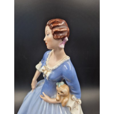Lady with Puppy (Royal Dux)