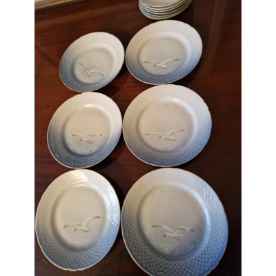 Porcelain coffee set "Blue Seagull"