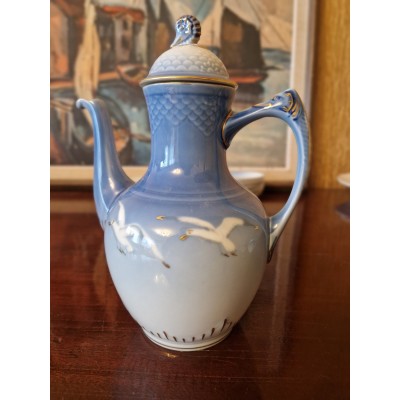 Porcelain coffee set "Blue Seagull"