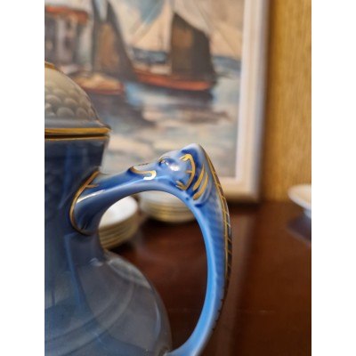 Porcelain coffee set "Blue Seagull"
