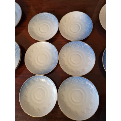 Porcelain coffee set "Blue Seagull"