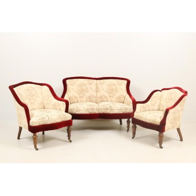 Eclectic style living room set