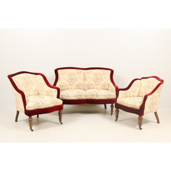 Eclectic style living room set