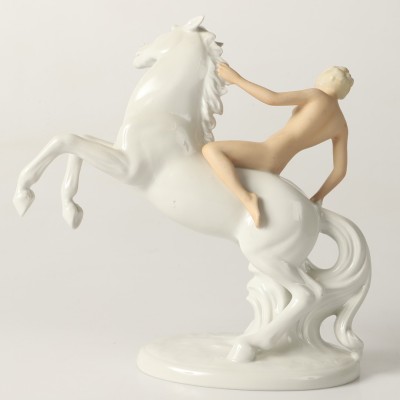 Porcelain statuette "Amazon"