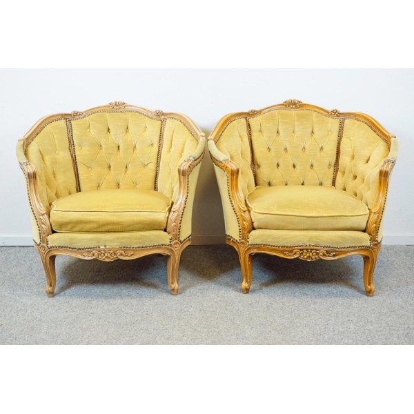 Louis XVI style armchairs