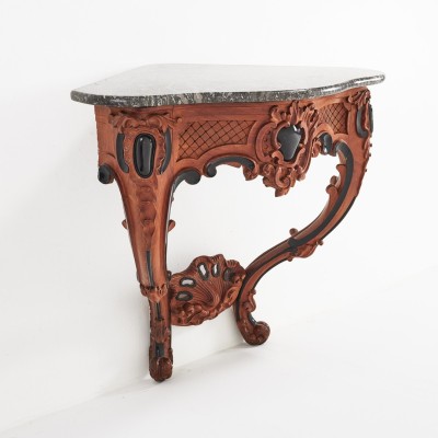 Rococo style corner console