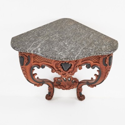 Rococo style corner console