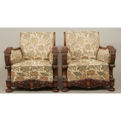 Antique Baroque style armchairs