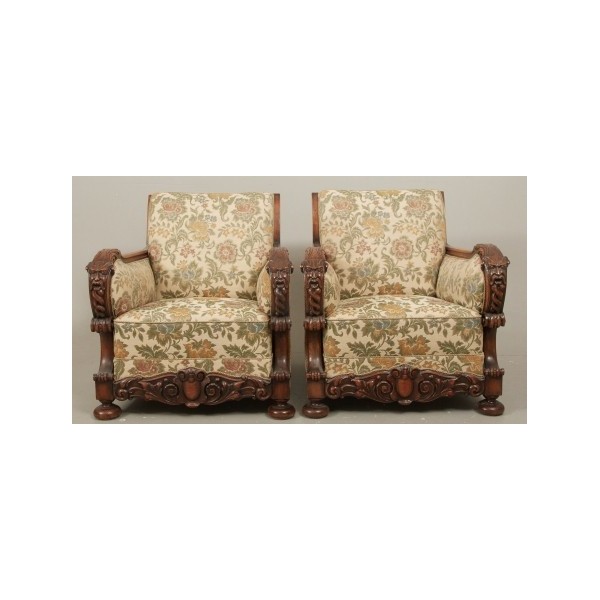 Antique Baroque style armchairs