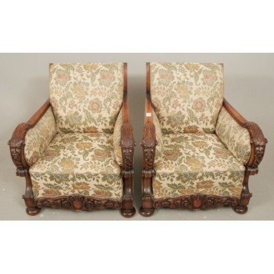 Antique Baroque style armchairs