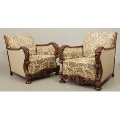 Antique Baroque style armchairs