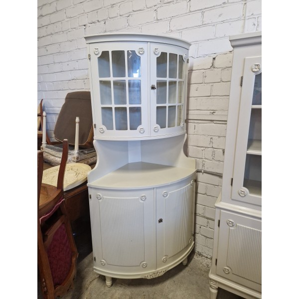 Gustavian style corner sideboard