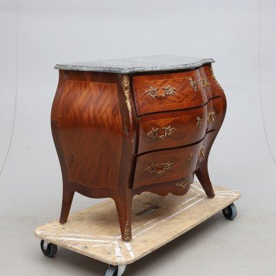 Rococo chest of drawers with stone top