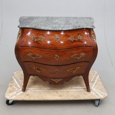 Rococo chest of drawers with stone top