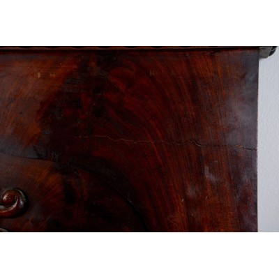 Antique console with mirror
