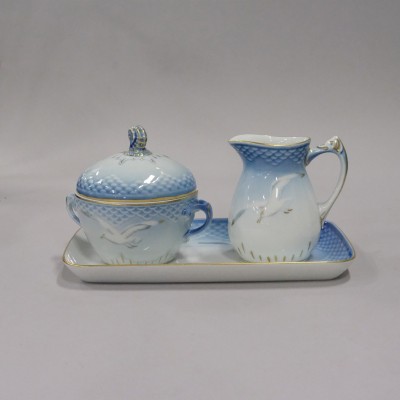 Porcelain coffee set "Blue Seagull" (40 pieces)