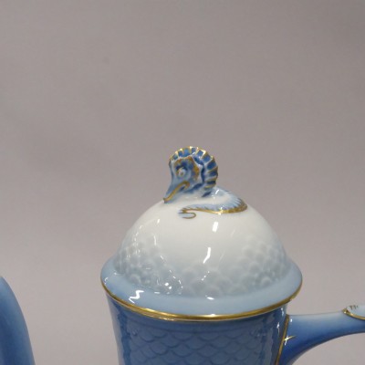 Porcelain coffee set "Blue Seagull" (40 pieces)