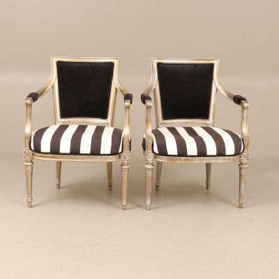 Louis XVI style armchairs