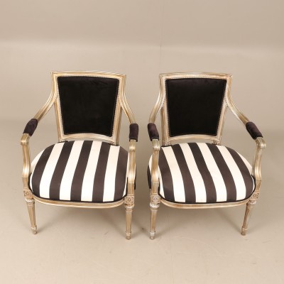 Louis XVI style armchairs