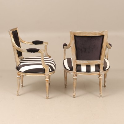 Louis XVI style armchairs