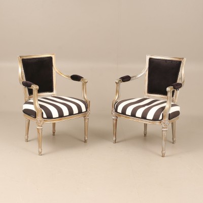 Louis XVI style armchairs