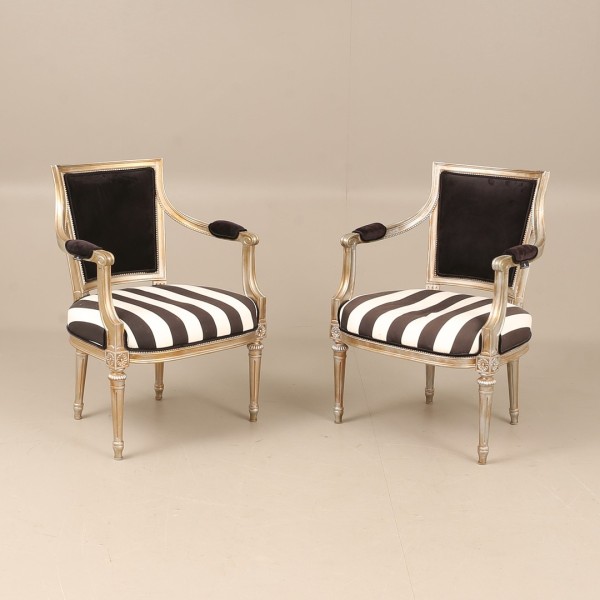 Louis XVI style armchairs