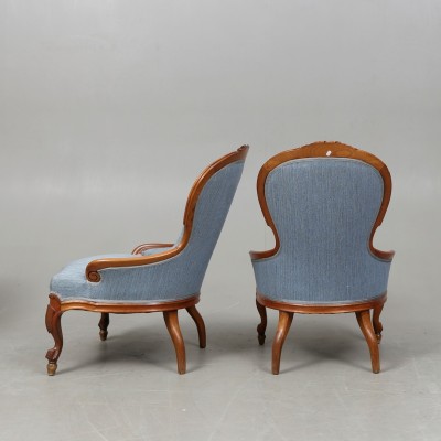 Neo-Rococo style armchairs