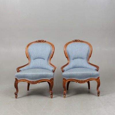 Neo-Rococo style armchairs