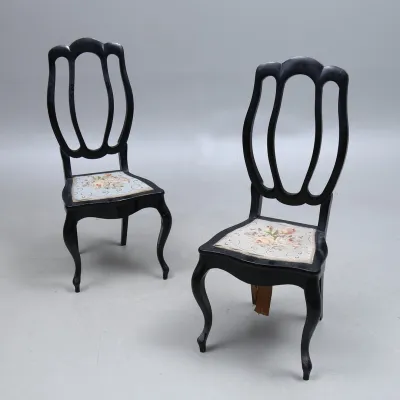Antique wooden chairs