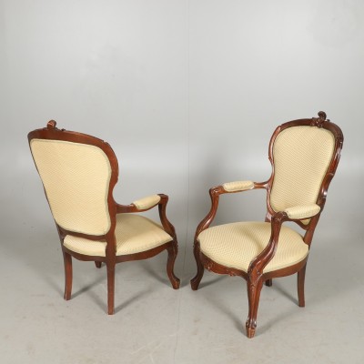 Rococo style armchairs (2 pieces)