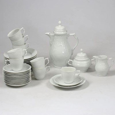 35-piece porcelain coffee set "Classic Rose", Rosenthal.