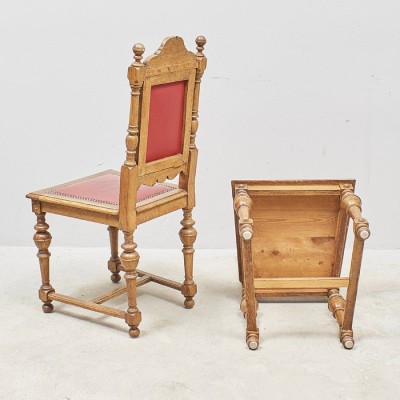 Renaissance style chair set (6 pieces)