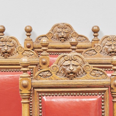 Renaissance style chair set (6 pieces)