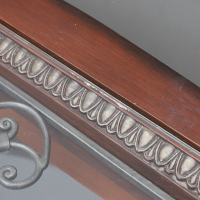 Console with mirror